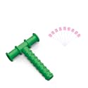 Safe-O-Kid BPA-Free Chewy Tube with Mouth Swab – Ideal for Teething, Oral Therapy &amp; Baby Care (Green &amp; Pink)