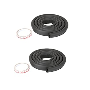 safe-o-kid high density u - shaped 2 edge guard strips 2 meter black