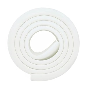 safe-o-kid baby safety 2 meter 65 feet edge guard with 3 m tape edge and corner protectors bpa free non-toxic impact cushion for tables desks and furniture white