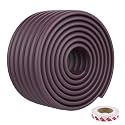 Safe-O-Kid 1 Pcs Baby Corner Protector for Baby | Extra Thick High-Density Cushion Edge Guard for Tables, Desks &amp; Furniture | Soft Corner Safety Strip Prevents Head Injury | 2 Meter Long - Brown
