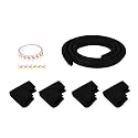 Safe-O-Kid - (Pack of 2)- Unique High Density 2 mtr Long U Shaped Edge Guards with 8 Corner Cushions, Black
