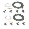 Safe-O-Kid® (Set of 10) Baby Proofing Combo of L-Shaped 2 mtr Long Mini 2 Edge Guards with 8 Corner Protectors for Sharp Edges for Babies- Grey