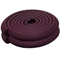 Safe-O-Kid® (Set of 2), Soft Cushioned 6.4 Ft / 2 Mtr Long U-Shaped Edge Guards with Strong 3M Adhesive, Safety for Sharp Edges for Babies- Brown