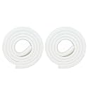 Safe-O-Kid® Baby Safety 2 Meter (6.5 feet) Edge Guard with 3 M Tape, Edge and Corner Protectors, BPA Free, Non-Toxic, Impact Cushion for Tables, Desks, and Furniture (White) - Pack of 2