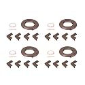 Safe-O-Kid - Unique High Density L-Shaped 2 mtr Long 4 Medium Edge Guards with 16 Corner Cushions