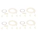 Safe-O-Kid - Unique High Density L-Shaped 2 mtr Long Mini 4 Edge Guard with 16 Corner Cushions - Cream