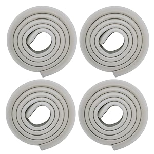 safe-o-kid - unique high density l-shaped 2 mtr long 4 large edge guard with 16 corner cushions - black