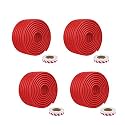 Safe-O-Kid- Pack of - 4 Unique High Density- Prevents from Head Injury Multi-Functional 2 Meter Edge Guard - Red