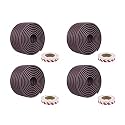 Safe-O-Kid® 4 Piece Extra Thick Foam Furniture Edge Protectors, High-Density Cushion Corner Guards for Baby Safety, 6.5 Ft (2 Meter) Multi-Functional Bumper for Tables and Wall Edges - Brown