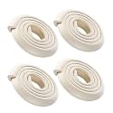 Safe-O-Kid® Baby Safety 2 Meter (6.5 feet) Edge Guard with 3 M Tape, Edge and Corner Protectors, BPA Free, Non-Toxic, Impact Cushion for Tables, Desks, and Furniture (Cream) - Pack of 4