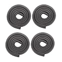 Safe-O-Kid® (Pack of 4) Baby Safety 2 Meter (6.5 feet) Edge Guard with 3 M Tape, Edge and Corner Protectors, BPA Free, Non-Toxic, Impact Cushion for Tables, Desks, and Furniture - (Black)