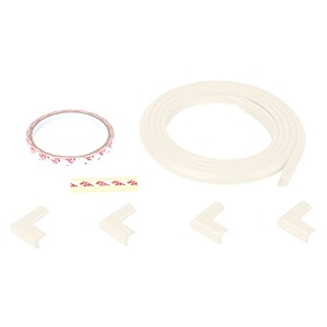 safe-o-kid unique high density l-shaped mini 1 edge guard with 4 corner cushions 2 meter