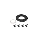 Safe-O-Kid® 1 Extra Thick Foam Furniture Edge Protectors, 4 Corner Protectors Guard, High-Density Cushion for Baby Safety, L-Shaped 6.4Ft (2 Meter) for Tables Edge - Black