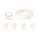 Safe-O-Kid® Baby Proofing Edge Guards, 2 Meter (6.5 ft) Baby Safety Strip | Strong 3M Adhesive | BPA-Free, Non-Toxic Impact Cushion for Tables, Desks &amp; Furniture | Brown, Pack of 2