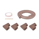Safe-O-Kid - Unique High Density 2 mtr Long U - Shaped 2 Edge Guards with 8 Corner Cushions - Brown
