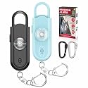 Safe Sound Personal Alarm, 2 Pack 130 dB Loud Siren Song Emergency Security Alarm Keychain with Strobe LED Light, Personal Sound Safety Siren for Women, Men, Children, Elderly