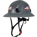 SAFEBUILDER ANSI Type II Full Brim Hard Hats Work Safety Helmet Vented