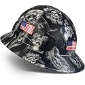 SAFEBUILDER Full Brim Hard Hats Construction Hardhats Safety Helmet Vented Adjustable Lightweight Sunshade Work Caps Industrial Head Protection ANSI Approved