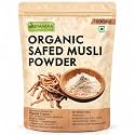 Safed Musli Powder 100g – Organic Pure &amp; Natural | Ayurvedic Supplement for Strength, Stamina, Energy &amp; Immunity | Chlorophytum Borivilianum | Herbal Powder