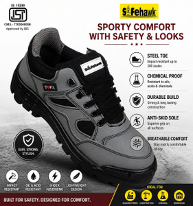 Safehawk Steel Toe Suede Safety Shoe