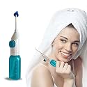 SAFERSKY New Teeth Flosser Water-Jet Flosser Air technology Cords Speed Dental Care Tooth Pick Power Dental Cleaning Whitening Teeth Kit Power Floss Air Powered Dental Water Jet Power Flosser Tooth Flosser (White)