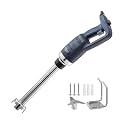 Safety Button Space-saving Thickened Blade Commercial Immersion Blender Electric Handheld Mixer Stick for Various Food(C 350W40cm)