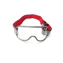 Safety Clear Anti Fog Eye Protection Goggles with Rubber Strap for Chemistry Lab, Splash Proof, Construction, Driving, Bike riding, Woodworking (Pack of 1,White Frame) (White Frame)