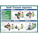 Safety First Aid Laminated Soft Tissue Injuries Poster