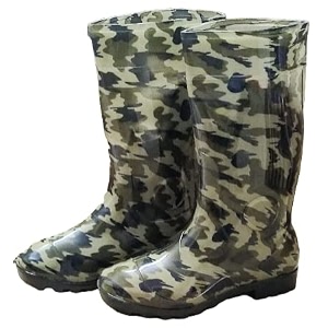 safety gumboots for men olive 15 inch rubber bottom