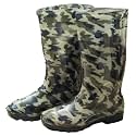 Safety Gumboots for Men Olive 15 inch Rubber Bottom