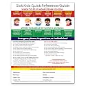 Safety Magnets by ZOCO – Sick Kids: When to Stay Home from School, Pediatric Dosing, Emergency Info Fridge Magnet – Laminated 8.5x11 Card – for School Nurse, Babysitters, Parents, Childcare
