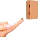 SAFETYNET Small Wireless Earpiece, Far Transmission Distance Loud Voice GSM 4G Full Band Stable Signal GSM Wireless Earpiece Working Time 3 Hours for Indoor Outdoor (Being Color) with Free 2 Cell