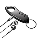 SAFETYNET Small Keychain Audio Voice Recorder MP3 Playback Dictaphone Keychain Recorder Indoor Outdoor Small Sized and Portable (16GB Inbuilt)