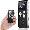 SAFETYNET Digital Voice Recorders | 8GB Voice Activated Recorder for Lectures, Meetings, Interviews Recording Device | Tape Recorder with Microphone.