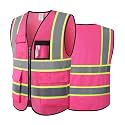 Safety Vest for Men Women Reflective Construction Vest Hi Vis ANSI Standard