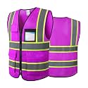 Safety Vest for Men Women Reflective Construction Vest Hi Vis ANSI Standard