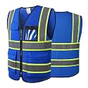 Safety Vest for Men Women Reflective Construction Vest Hi Vis ANSI Standard