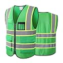 Safety Vest for Men Women Reflective Construction Vest Hi Vis ANSI Standard