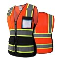 Safety Vest for Men Women Reflective Construction Vest Hi Vis ANSI Standard