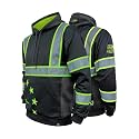 SafetyShirtz Men's SS360 ANSI Type-O and Enhanced Visibility Stealth Graphic Hoodie and Zip Ups