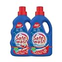 Safewash Gentle Premium Liquid Detergent 1 Kg Bottle (Pack of 2) with Active Fabric Conditioners| Soda and Bleach Free| PH Neutral Formula for 7-in-1 Expert Care