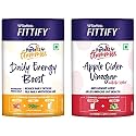 Saffola FITTIFY The PerfeKt Gummies | Daily Energy Boost | 60 Gummies &amp; Saffola FITTIFY The Perfekt Gummies | Apple Cider Vinegar with The Mother | 60 Gummies