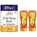 Saffola FITTIFY The PerfeKt Gummies | Daily Energy Boost | 60 Gummies &amp; Saffola Honey, 100% Pure NMR tested Honey, Squeezy Pack, 2 x 400g (Buy 1 Get 1)