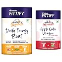 Saffola FITTIFY The PerfeKt Gummies | Daily Energy Boost | 60 Gummies &amp; Saffola FITTIFY The Perfekt Gummies | Apple Cider Vinegar with The Mother | 30 Gummies