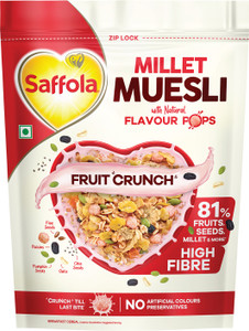 Saffola Millet Muesli Fruit Crunch with Crunchy