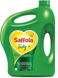 saffola tasty  rice bran  corn refined blended oil 45 l