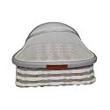 Saffron Décor Fruit Basket for Dining Table with Lid &amp; Net Cover | Fruits Storage Basket with Net to Protect from Dust, Mosquitoes &amp; Fruit Flies, great gifting option Size: Large (Colour- Grey-White)