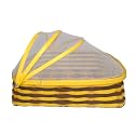Saffron Décor Fruit Basket for Dining Table with Lid &amp; Net Cover | Fruits Storage Basket with Net to Protect from Dust, Mosquitoes &amp; Fruit Flies, great gifting option Size: Large (Colour Yellow-Brown)