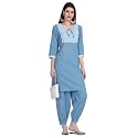 Women Kurti Set With Salwar Cotton