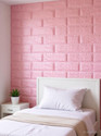 Saffrondecors 76.2 cm x 68.58 cm Waterproof Classics Vinyl Wallpaper (Pink)